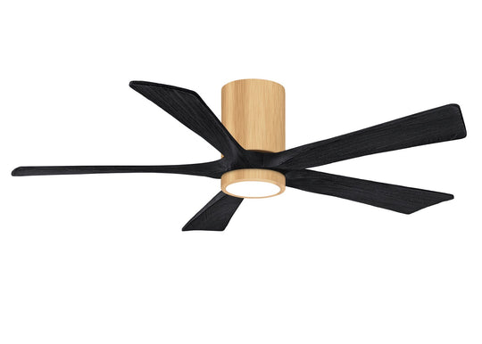 Matthews Fan Company - IR5HLK-LM-BK-52 - 52"Ceiling Fan - Irene - Light Maple