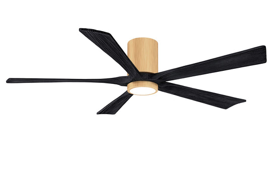 Matthews Fan Company - IR5HLK-LM-BK-60 - 60"Ceiling Fan - Irene - Light Maple