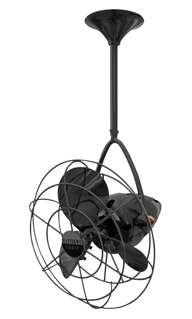 Matthews Fan Company - JD-BKN-MTL - 16"Ceiling Fan - Jarold Direcional - Black Nickel
