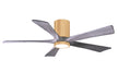 Matthews Fan Company - IR5HLK-LM-BW-52 - 52"Ceiling Fan - Irene - Light Maple