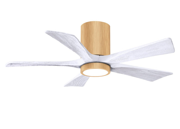 Matthews Fan Company - IR5HLK-LM-MWH-42 - 42"Ceiling Fan - Irene - Light Maple