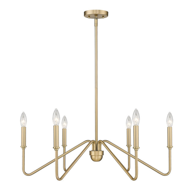 Golden - 3690-6 BCB - Six Light Chandelier - Kennedy BCB - Brushed Champagne Bronze