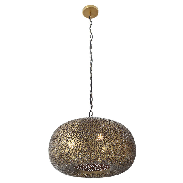 Metropolitan - N1503-752 - Three Light Pendant - Moradabad - Brass Antique