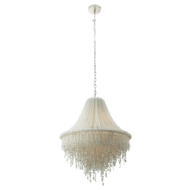 Metropolitan - N1517-613 - Seven Light Pendant - Crystal Reign - Nickle