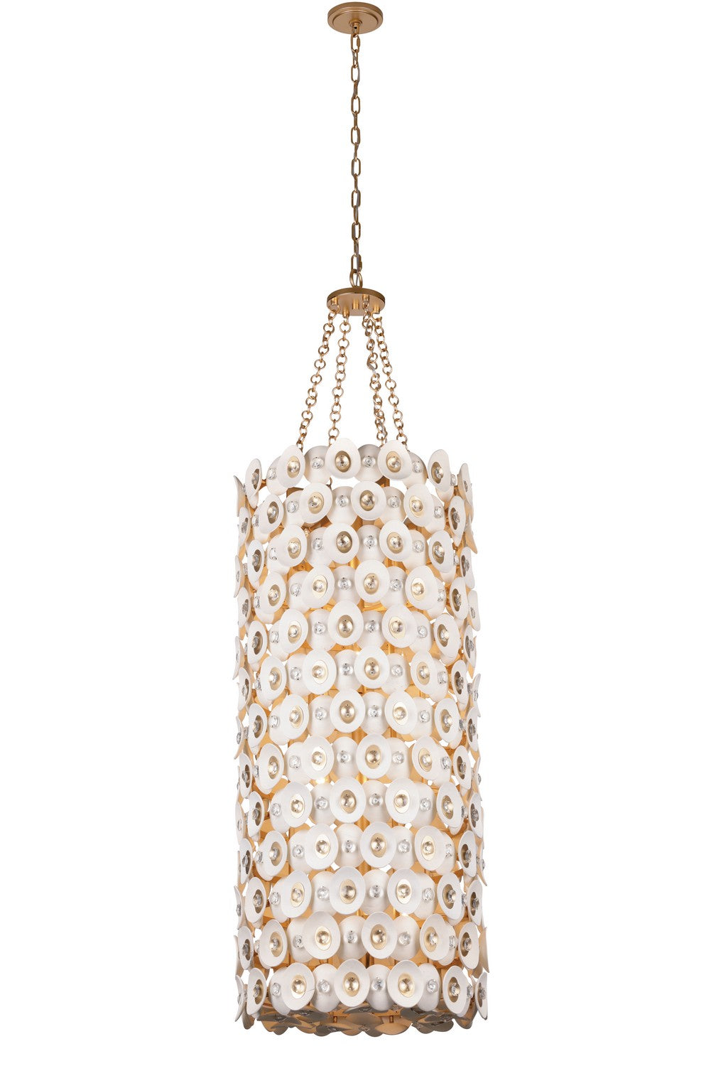 Metropolitan - N1866-760 - 12 Light Foyer Pendant - Niu - Coconut Shell Gold / Coconut Shell White