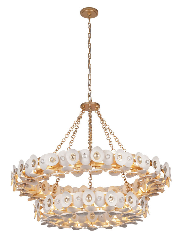 Metropolitan - N1868-760 - 22 Light Chandelier - Niu - Coconut Shell Gold / Coconut Shell White