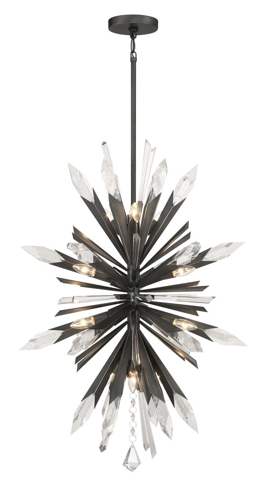 Metropolitan - N1947-766 - 12 Light Pendant - Elsa - Midnight Graphite