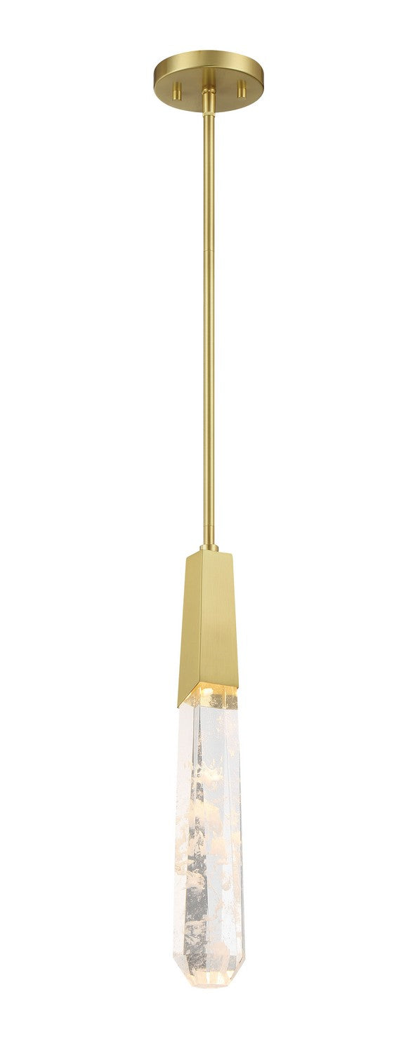 George Kovacs - P1283-859-L - LED Mini Pendant - Drifting Droplets - Brushed Brass