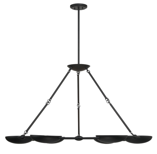 George Kovacs - P1316-076 - Six Light Chandelier - Undertas - Iron Ore