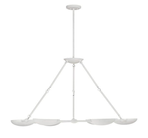 George Kovacs - P1316-792 - Six Light Chandelier - Undertas - Piastra Plaster