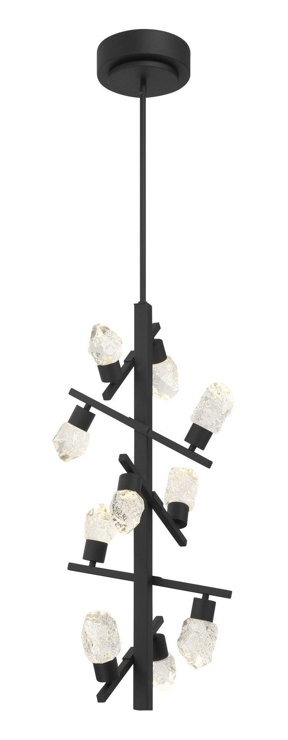 George Kovacs - P1536-066-L - LED Foyer Pendant - Kosmyc - Sand Black