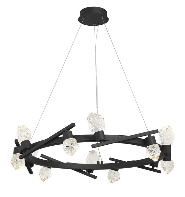 George Kovacs - P1537-066-L - LED Chandelier - Kosmyc - Sand Black