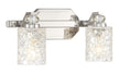 Minka-Lavery - 2612-77 - Two Light Bath Vanity - Crystal Kay - Chrome