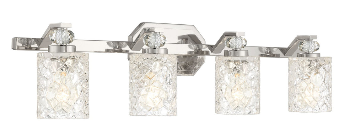 Minka-Lavery - 2614-77 - Four Light Bath Vanity - Crystal Kay - Chrome