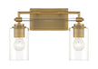 Minka-Lavery - 2642-575 - Two Light Bath Vanity - Binsly - Antique Noble Brass