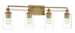 Minka-Lavery - 2644-575 - Four Light Bath Vanity - Binsly - Antique Noble Brass