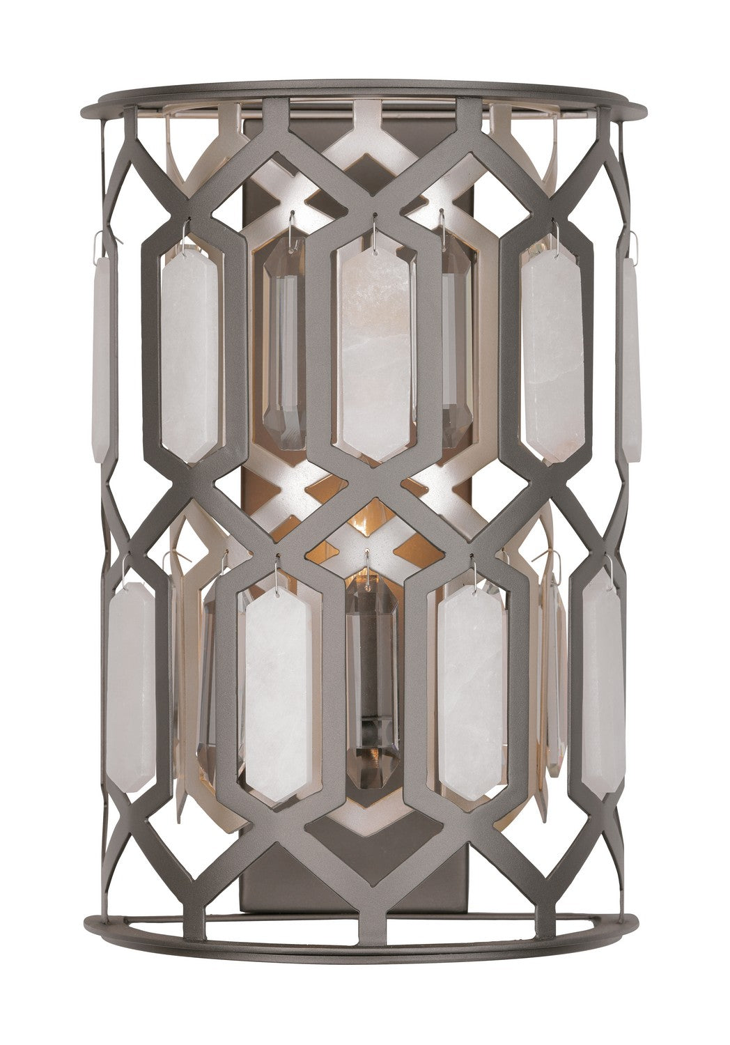 Minka-Lavery - 3582-795 - One Light Wall Sconce - Hexly - Bronze & Sultry Silver