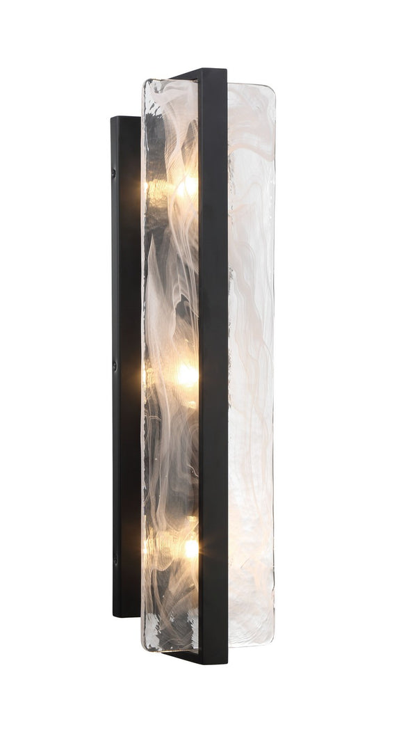 Minka-Lavery - 3615-66A - Three Light Wall Sconce - Cloud Break - Coal