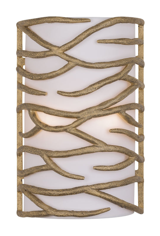 Minka-Lavery - 3712-788 - Two Light Wall Sconce - Branch Reality - Ashen Gold