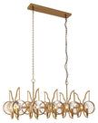 Minka-Lavery - 3817-863 - Ten Light Island Pendant - Into Focus - Brass Antq