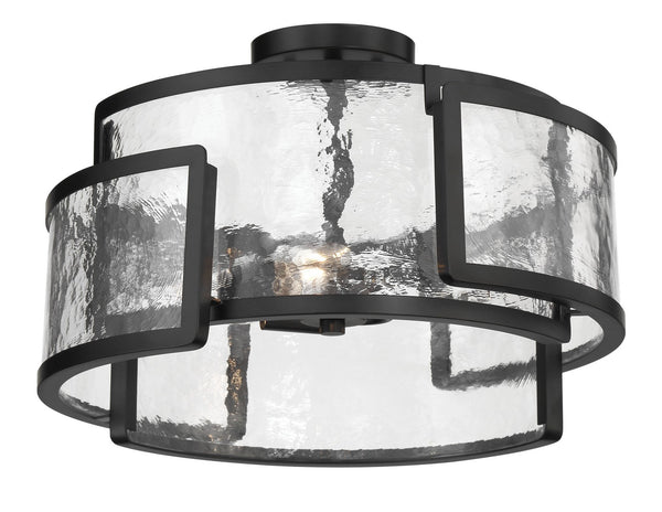 Minka-Lavery - 5265-66A - Three Light Semi Flush Mount - Bella Collina - Coal