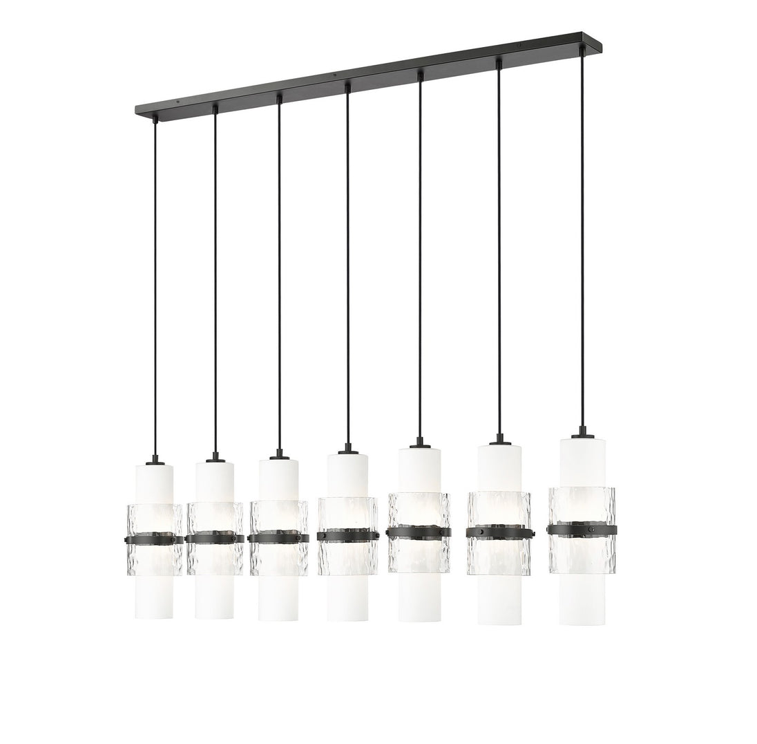 Z-Lite - 1946P-7L-MB - Seven Light Linear Chandelier - Cayden - Matte Black