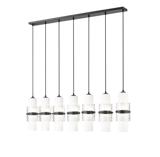 Z-Lite - 1946P-7L-MB - Seven Light Linear Chandelier - Cayden - Matte Black