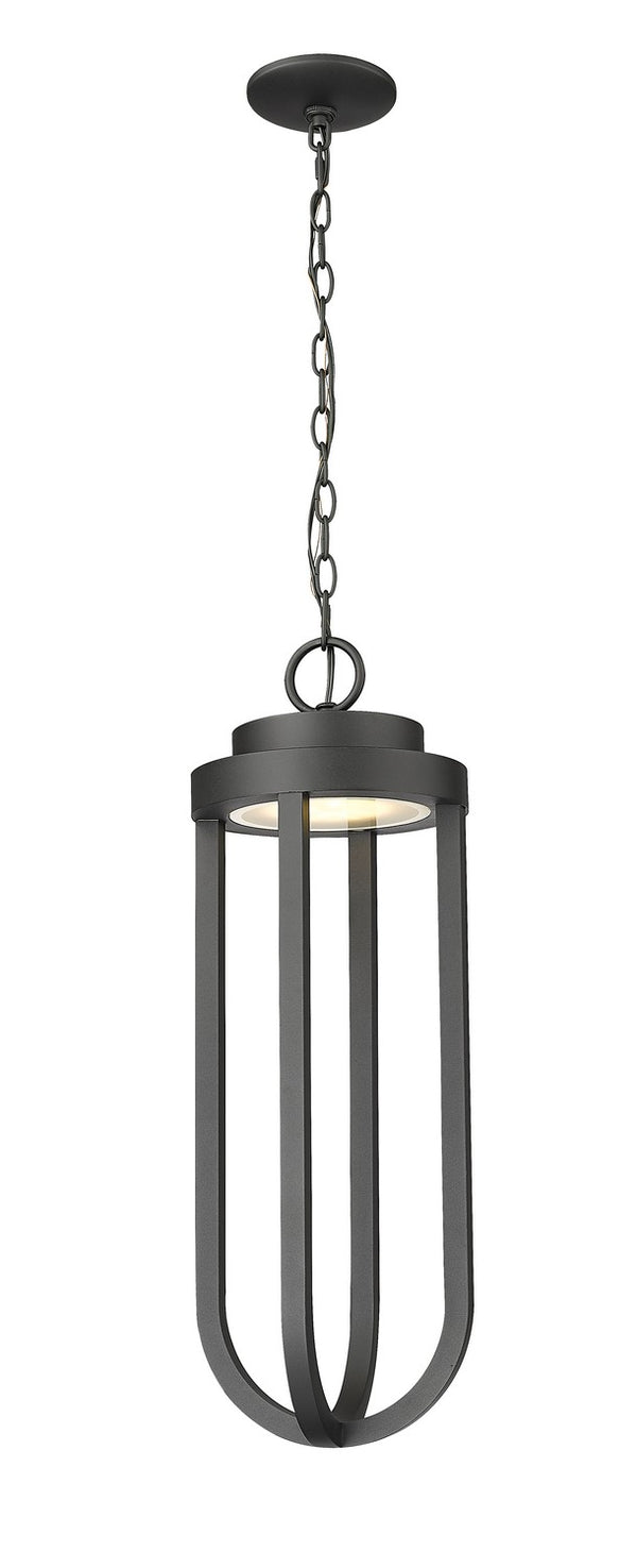 Z-Lite - 5005CHB-BK-LED - LED Outdoor Chain Mount Ceiling Fixture - Leland - Sand Black