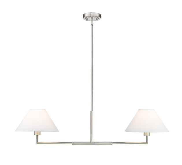 Z-Lite - 744-42L-BN - Two Light Chandelier - Leila - Brushed Nickel
