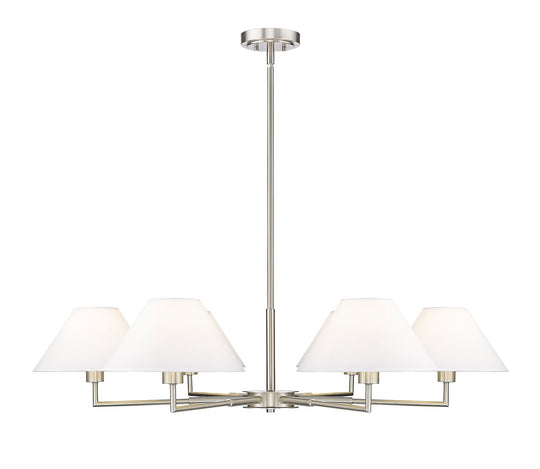Z-Lite - 744-44R-BN - Six Light Chandelier - Leila - Brushed Nickel