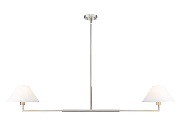 Z-Lite - 744-62L-BN - Two Light Chandelier - Leila - Brushed Nickel