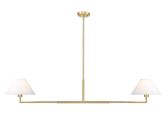 Z-Lite - 744-62L-LG - Two Light Chandelier - Leila - Luxe Gold