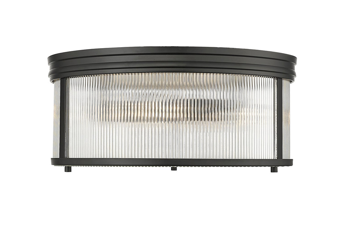 Z-Lite - 7504FR18-MB - Two Light Flush Mount - Carnaby - Matte Black