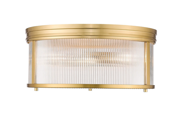 Z-Lite - 7504FR18-MGLD - Two Light Flush Mount - Carnaby - Modern Gold