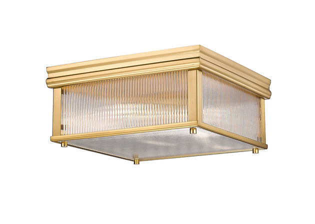 Z-Lite - 7504FS13-MGLD - Four Light Flush Mount - Carnaby - Modern Gold