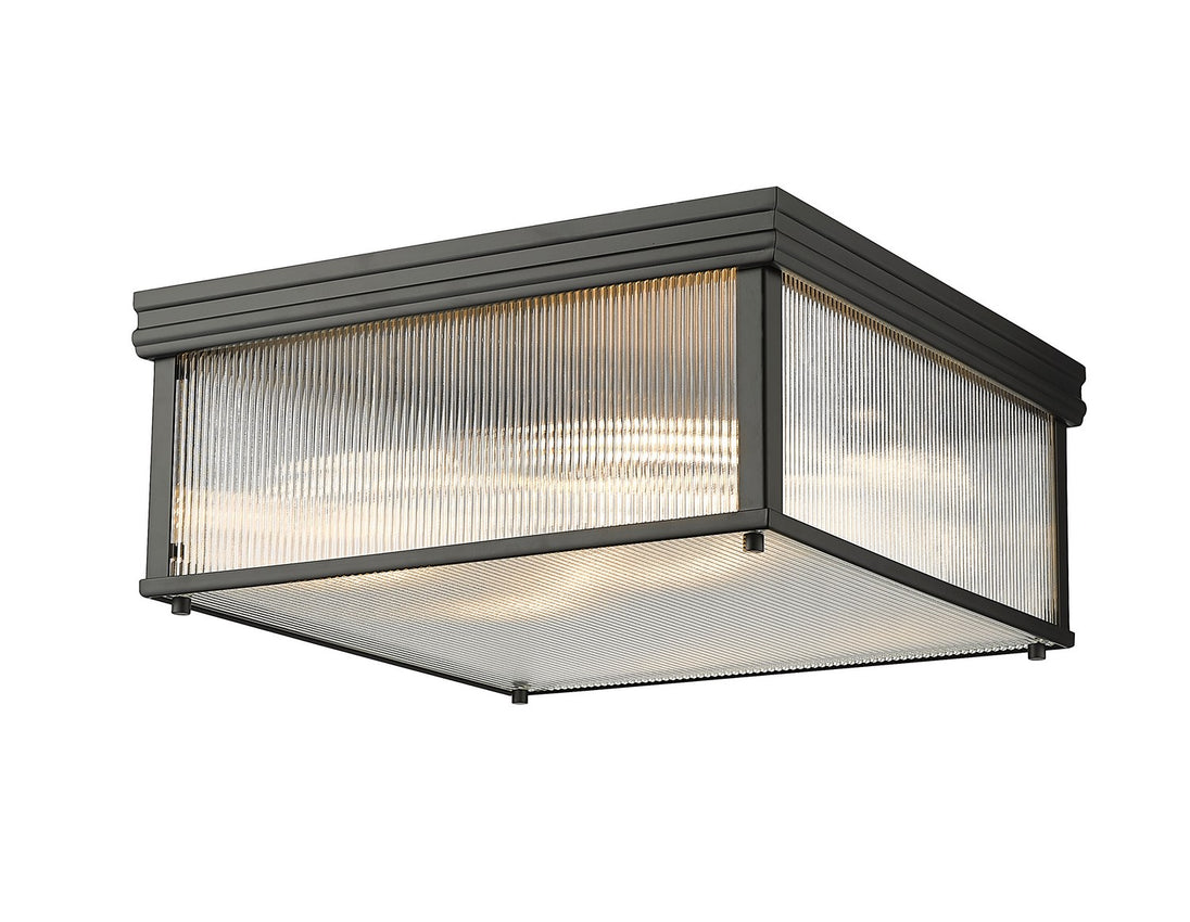 Z-Lite - 7504FS18-MB - Four Light Flush Mount - Carnaby - Matte Black