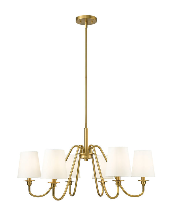 Z-Lite - 7509-6-32MGLD - Six Light Chandelier - Gianna - Modern Gold