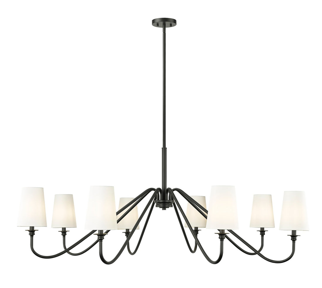 Z-Lite - 7509-8-60MB - Eight Light Chandelier - Gianna - Matte Black