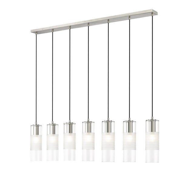 Z-Lite - 824P-7L-BN - Seven Light Linear Chandelier - Alton - Brushed Nickel