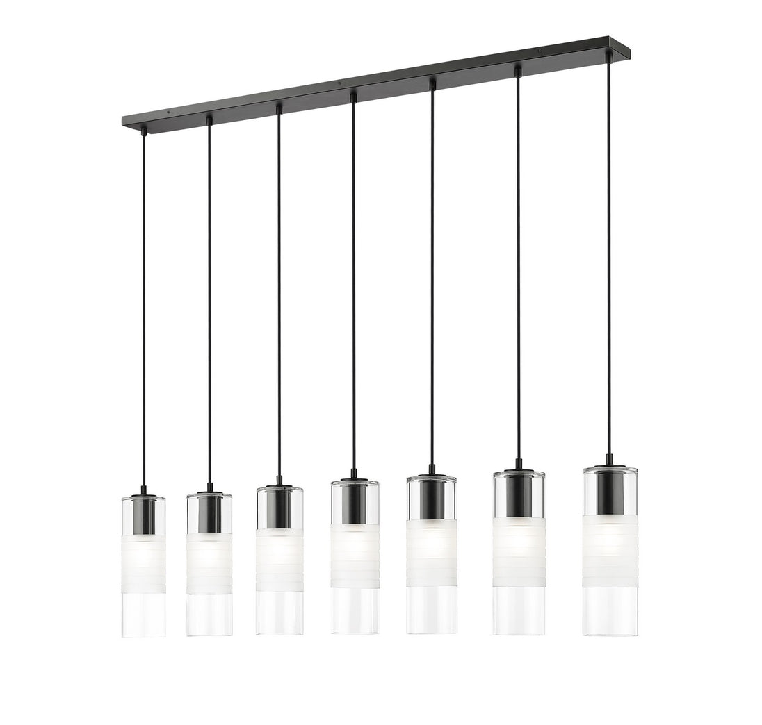 Z-Lite - 824P-7L-MB - Seven Light Linear Chandelier - Alton - Matte Black
