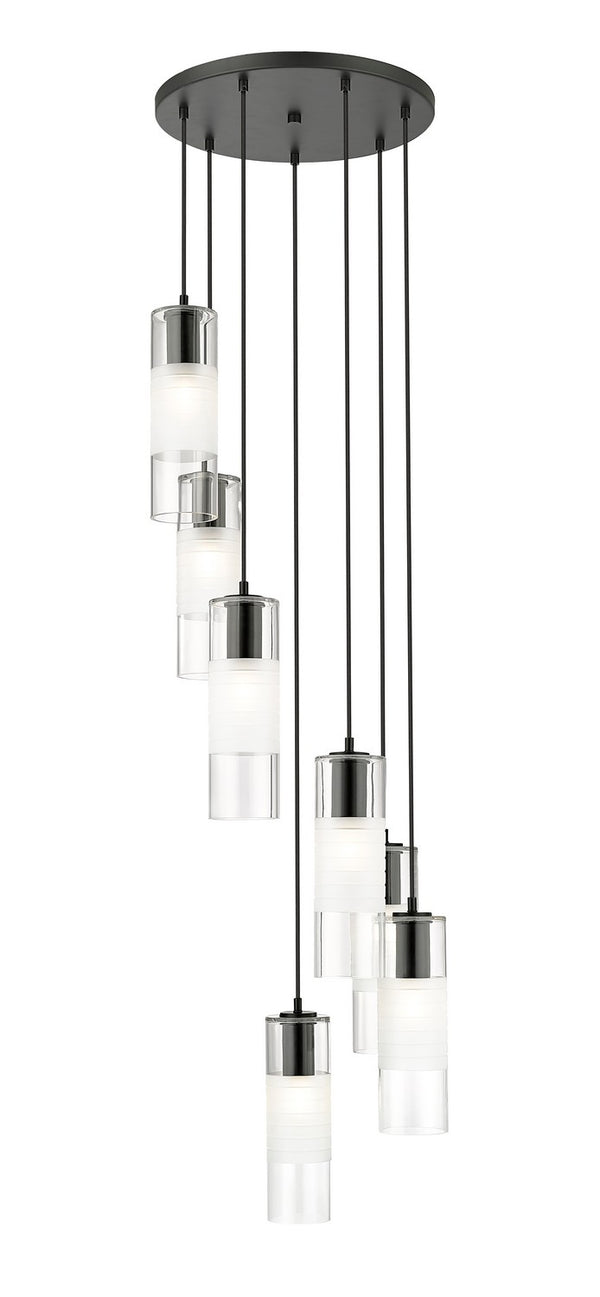 Z-Lite - 824P-7R-MB - Seven Light Chandelier - Alton - Matte Black