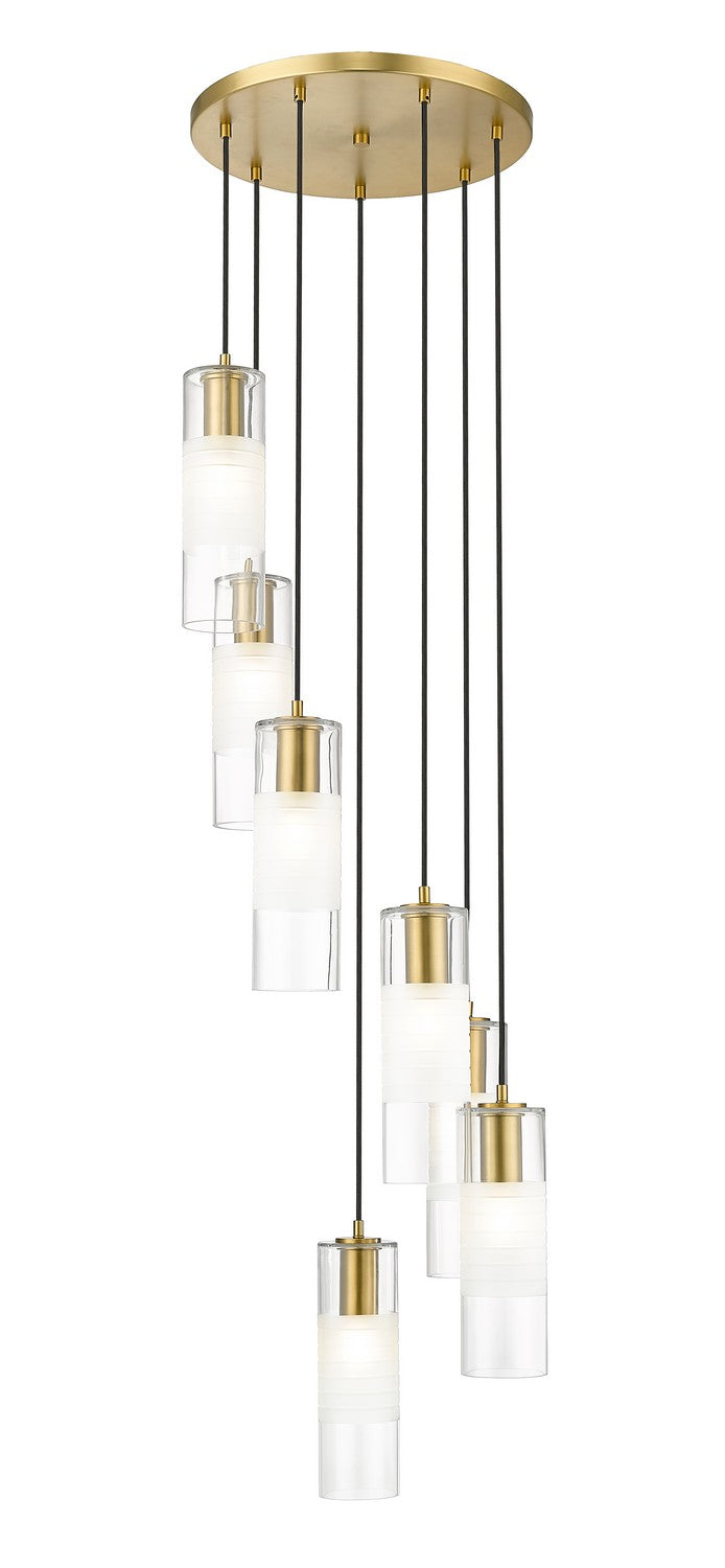 Z-Lite - 824P-7R-MGLD - Seven Light Chandelier - Alton - Modern Gold