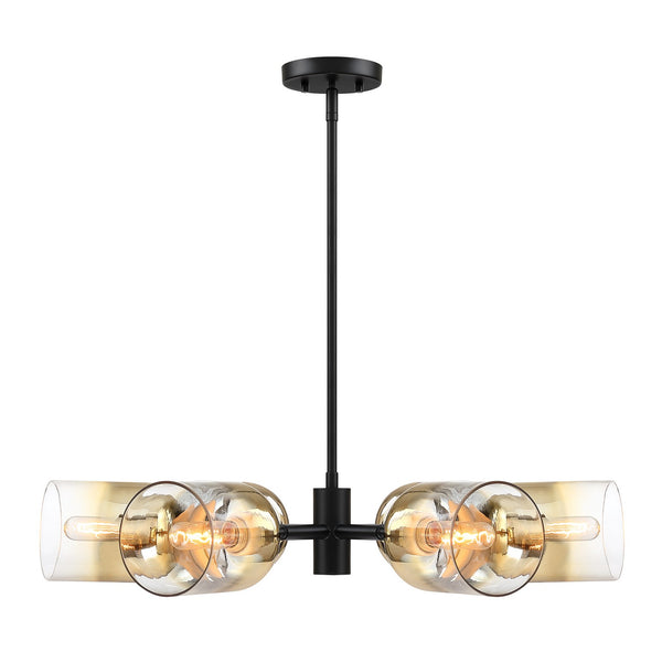 Designers Fountain - D306M-6CH-MB - Six Light Chandelier - Gatsby - Matte Black