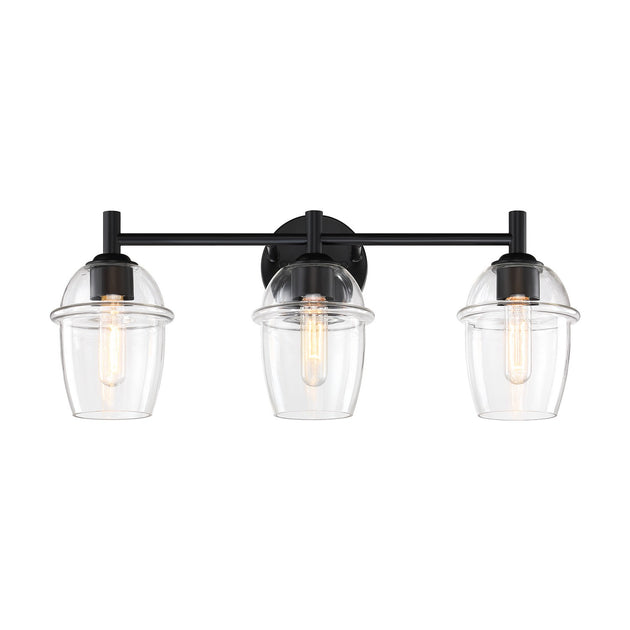 Designers Fountain - D310M-3B-MB - Three Light Vanity - Summer Jazz - Matte Black