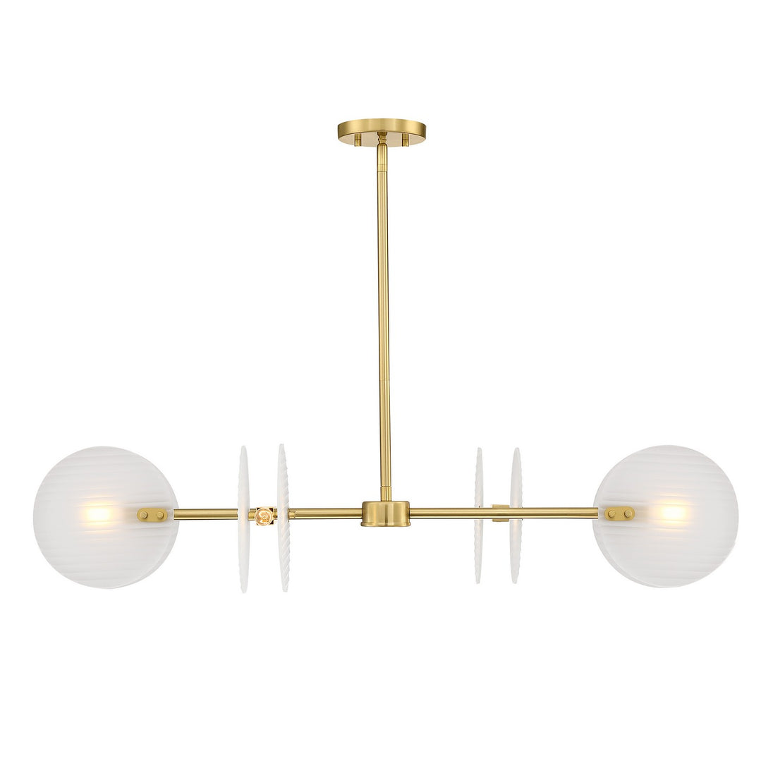 Designers Fountain - D311C-IS-BG - Four Light Island Pendant - Sky Fall - Brushed Gold