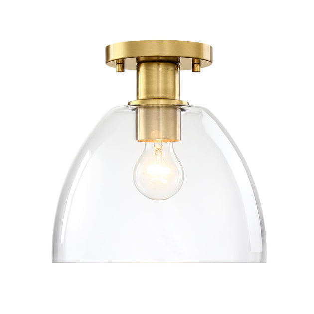 Designers Fountain - D312M-SF-BG - One Light Semi Flush Mount - Indigo - Brushed Gold