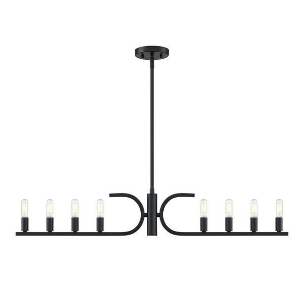 Designers Fountain - D314C-IS-MB - Eight Light Island Pendant - Skye - Matte Black