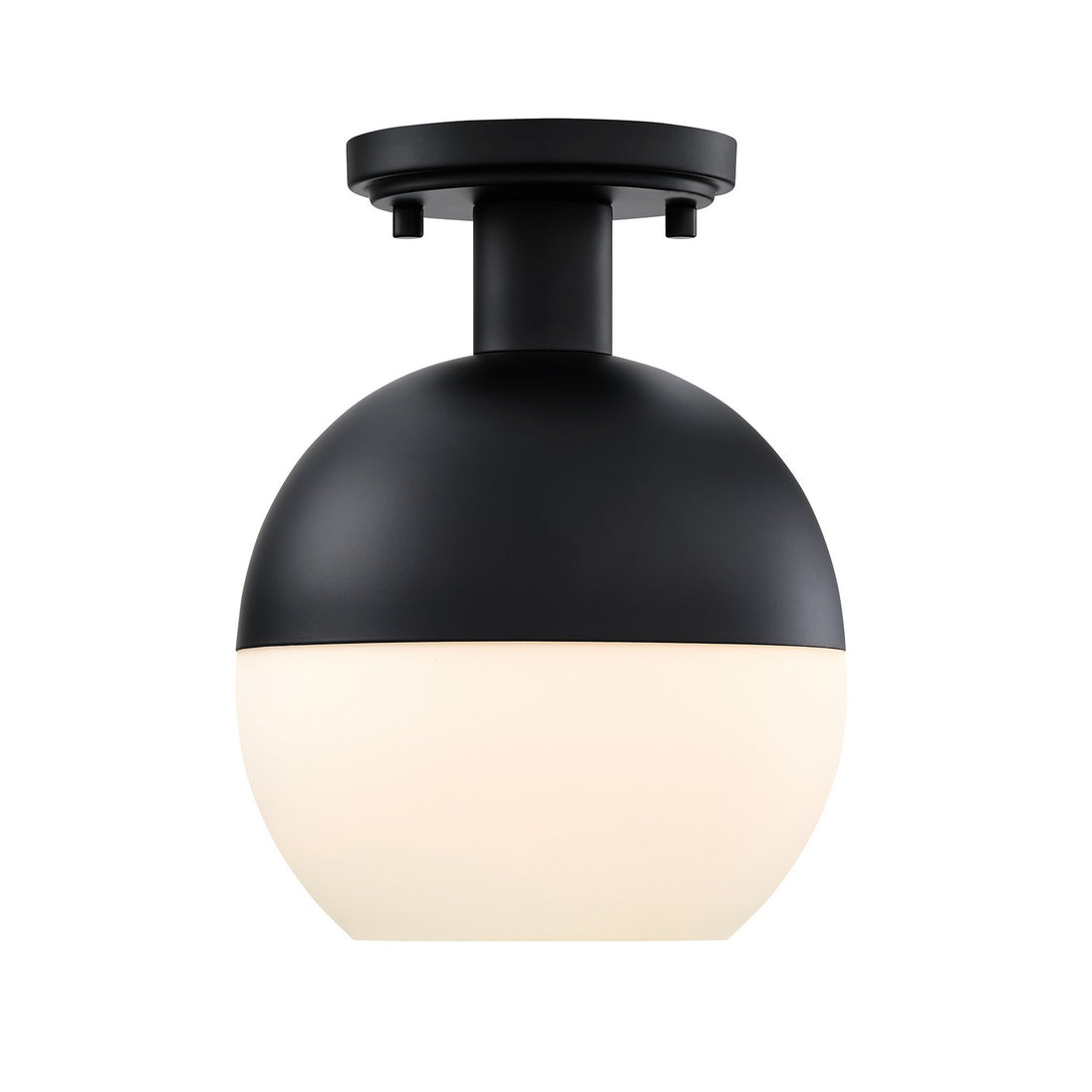 Designers Fountain - D321M-SF-MB - One Light Semi Flush Mount - Linden - Matte Black