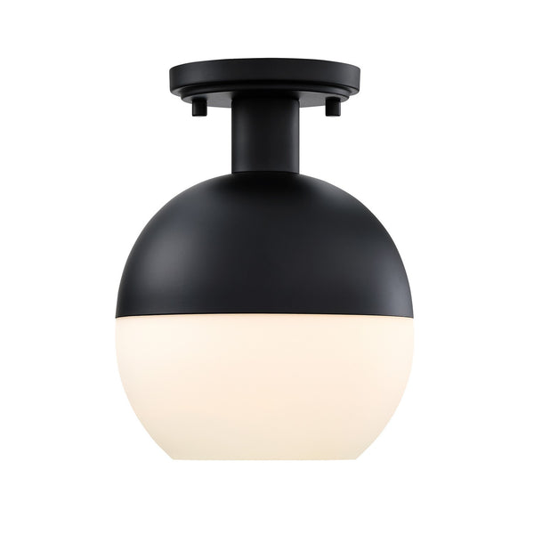 Designers Fountain - D321M-SF-MB - One Light Semi Flush Mount - Linden - Matte Black