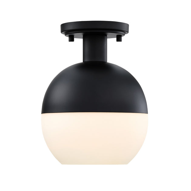 Designers Fountain - D321M-SF-MB - One Light Semi Flush Mount - Linden - Matte Black